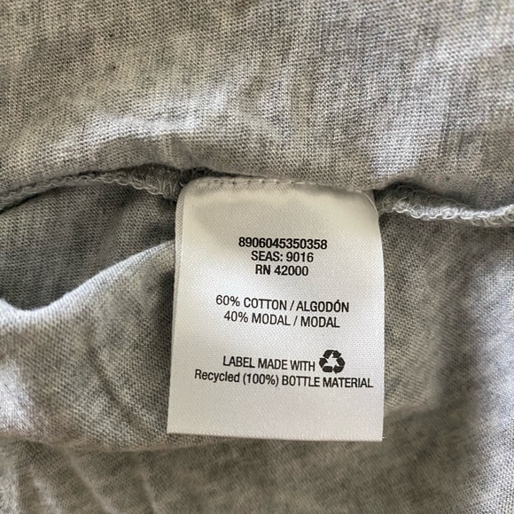 NWOT, Joe Boxer Vneck Tshirt, Grey, Size LARGE - Picture 4 of 6